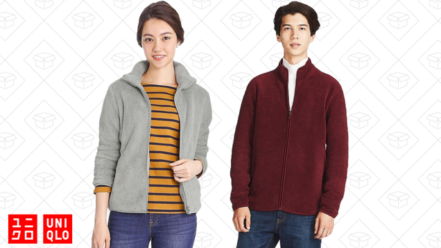 Men’s Fleece Long-Sleeve Full-Zip Jacket | $15 | UniqloWomen’s Fluffy Yarn Fleece Full-Zip Jacket | $15 | Uniqlo